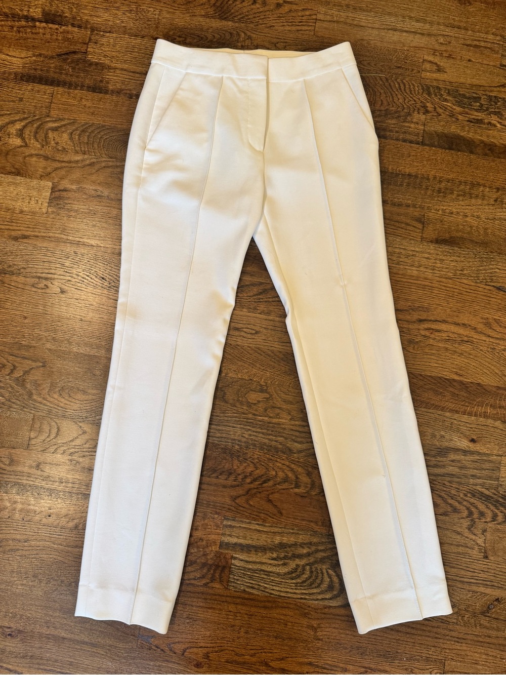 Tory Burch White Tailored Ponte Trousers